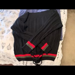 Off the shoulder sweater